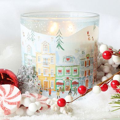 Sonoma Goods For Life Balsam Fir Scenic Holiday Decal Candle