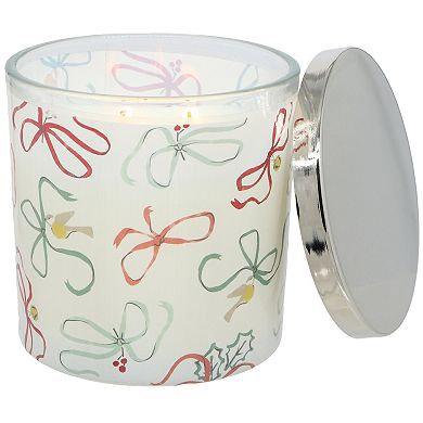 Sonoma Goods For Life Winter Berry & Spruce Holiday Bows Decal Candle