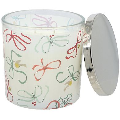 Sonoma Goods For Life Winter Berry & Spruce Holiday Bows Decal Candle