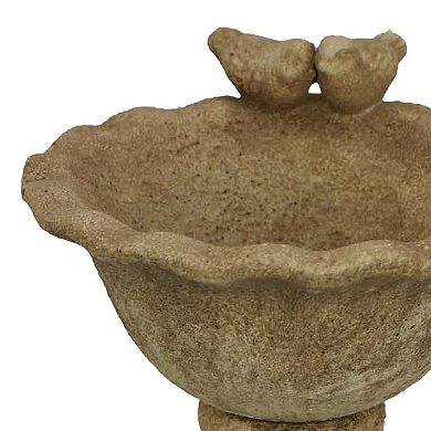 Ivina Bird Bath Feeder, Terracotta, Cute Decorative