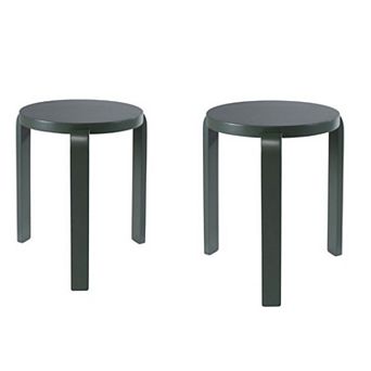 Mata Stacking Stool Ottoman, Set of 2, Modern Style