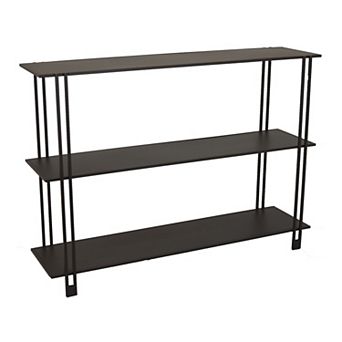 Bush Plant Display Stand, Modern 3 tier Brown Metal Finish, 32 Inch