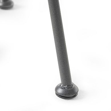 Tee Outdoor Side End Table, Rattan Weave with Glass Top