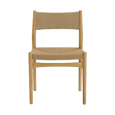 Rie Dining Side Chair Set of 2, Danish Inspired Panel Backrest