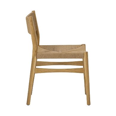 Rie Dining Side Chair Set of 2, Danish Inspired Panel Backrest