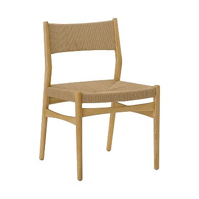 Rie Dining Side Chair Set of 2, Danish Inspired Panel Backrest