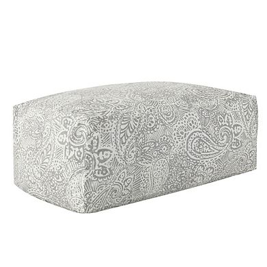 Contemporary Velvet Pouf