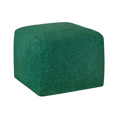 Contemporary Velvet Pouf
