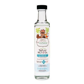 Cocotherapy Triplex Mct-3 Oil - Ultra Potency Mct Oil Plus Lauric Acid - 8 Fl. Oz. Glass Bottle
