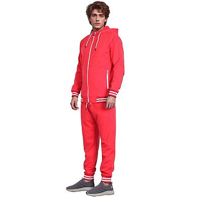 Men’s Scooba Multi Color Ribb Tracksuit GYM Activewear Outfit