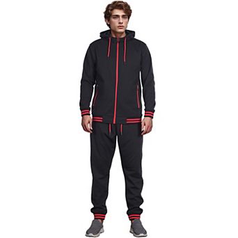 Men’s Scooba Multi Color Ribb Tracksuit GYM Activewear Outfit