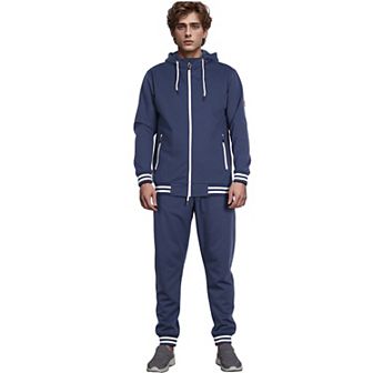 Men’s Scooba Multi Color Ribb Tracksuit GYM Activewear Outfit