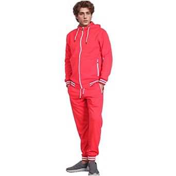Men’s Scooba Multi Color Ribb Tracksuit GYM Activewear Outfit