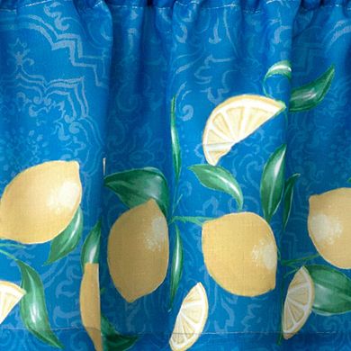 Elrene Home Fashions Mediterranean Zest 3-Piece Kitchen Curtain Tier Set & Valance