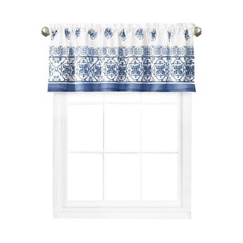 Elrene Home Fashions Amani Tile Kitchen Valance, 60"W x 15"L