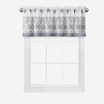 Elrene Home Fashions Amani Tile Kitchen Valance, 60"W x 15"L