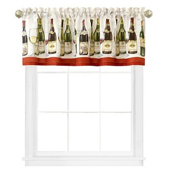 Elrene Home Fashions Wine Tasting Kitchen Valance, 60"W x 15"L