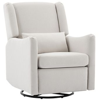 Merax 29.5'' Wide Wingback Swivel Rocker Recliner Chair, Glider Rocker Recliner
