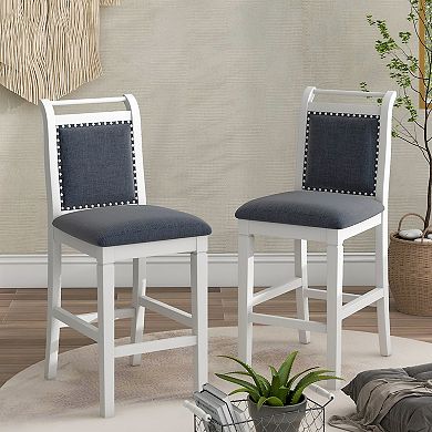 Merax 3-Piece Wood Counter Height Drop Leaf Dining Table Set