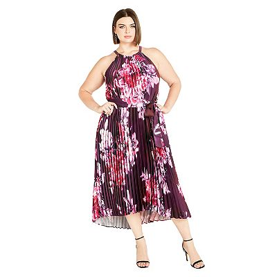 Avenue Women's Plus Size Demi Pleat Dress