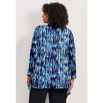 Avenue Women's Plus Size Cardigan With Tank Duet