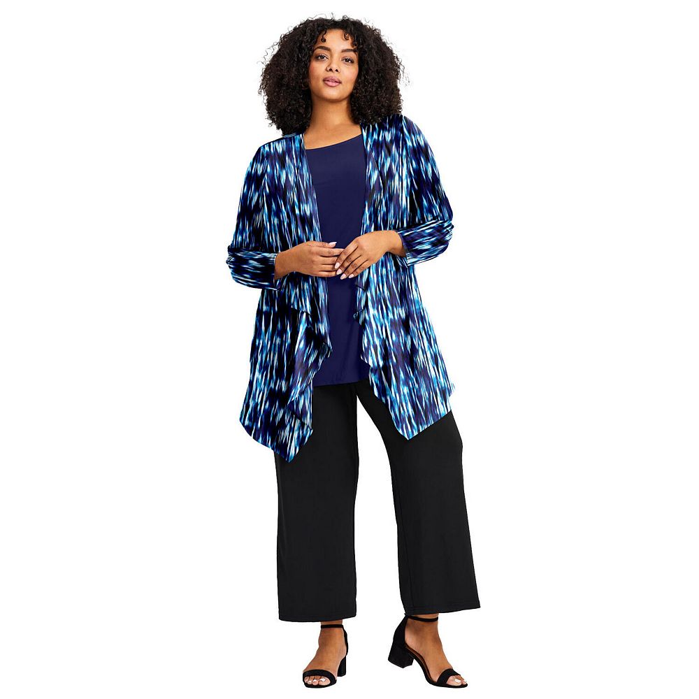 Duet Crinkle Cardigan, Navy