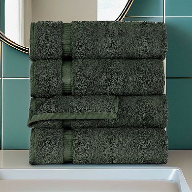 Wear Sierra Hamptons Luxury 4-Piece Turkish Bath Towel Set Quick Dry, 100% Turkish Cotton