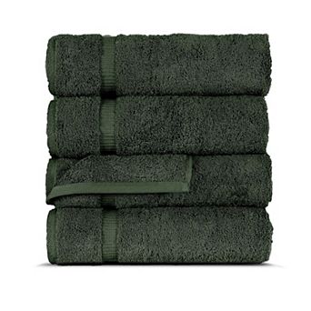 Wear Sierra Hamptons Luxury 4 pc Turkish Bath Towel Set Quick Dry, 100% Turkish Cotton