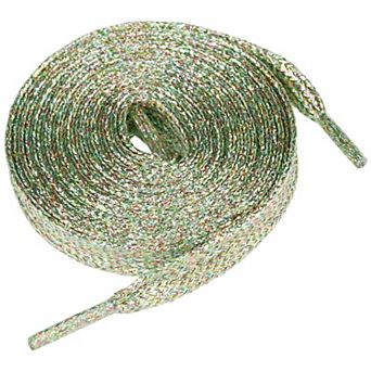 Women's Metallic Glitter Sparkling Flat Colorful Shoelaces 1 Pair for Casual Sneakers 110cm/43.31"