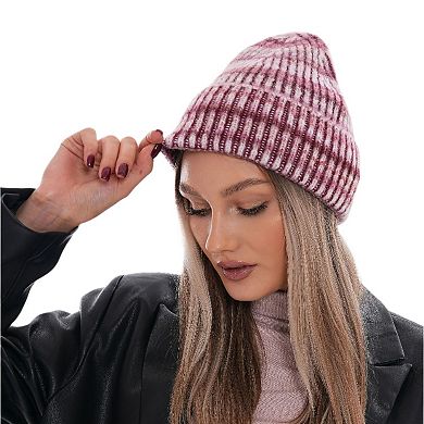 Women's Ribbed Knitted Beanies, Comfy & Stylish Great for Outdoors