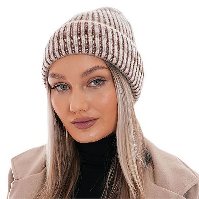 Women's Ribbed Knitted Beanies, Comfy & Stylish Great for Outdoors