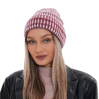 Women's Ribbed Knitted Beanies, Comfy & Stylish Great for Outdoors