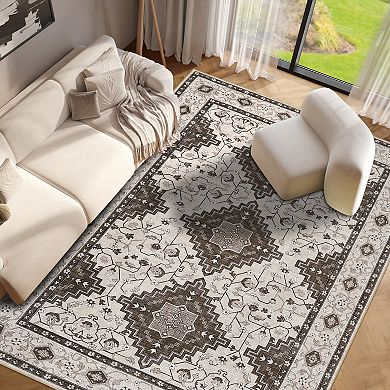 Garvee Machine Washable Indoor Area Rugs Non-Slip Soft for Living Room Entryway