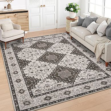 Garvee Machine Washable Indoor Area Rugs Non-Slip Soft for Living Room Entryway