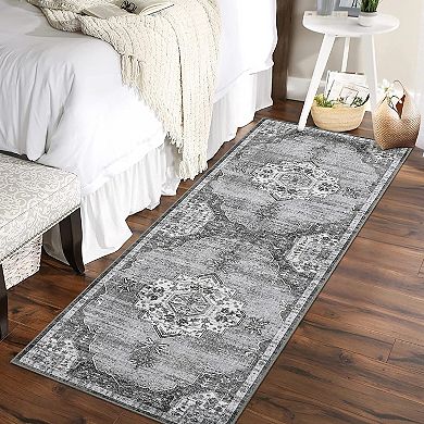 Garvee Machine Washable Non-Slip Foldable Indoor Area Rug Floor Mat for Living Room Bedroom Kitchen