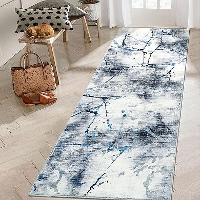 Garvee Machine Washable Area Rug Non-Slip for Living Room Bedroom Playroom