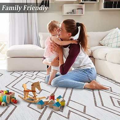 Garvee Soft Washable Rug Non Slip Area Carpet for Living Room Kitchen