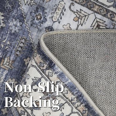 Garvee Machine Washable Non Slip Area Rug Indoor Non Shedding Carpet for Living Room Kitchen Bedroom