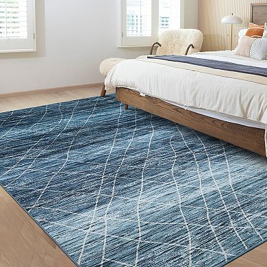 Garvee Machine Washable Non Slip Area Rug Non Shedding Carpet for Living Room Bedroom