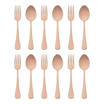 12 pc Silverware Set, Stainless Steel Flatware with Spoons and Forks Sets, Kitchen Cutlery Set