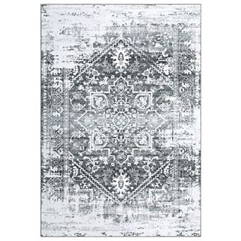 Garvee Machine Washable Non Slip Rug Stain Resistant Mat for Living Room