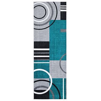 Garvee Machine Washable Bordered Non Slip Area Rugs for Living Room Bedroom