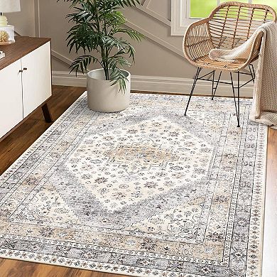 Garvee Machine Washable Non-Slip Area Rugs for Living Room Kitchen Bedroom