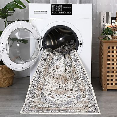 Garvee Machine Washable Non-Slip Area Rugs for Living Room Kitchen Bedroom