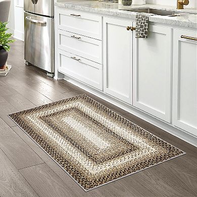 Garvee Washable Non Slip Area Rugs Stain Resistant Non Shedding Bordered for Indoor use