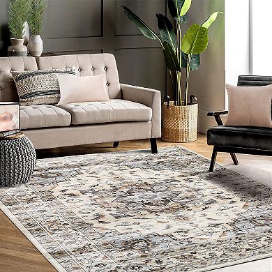 Garvee Machine Washable Indoor Area Rugs Non Shedding Carpet for Living Room