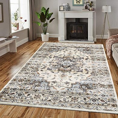 Garvee Machine Washable Indoor Area Rugs Non Shedding Carpet for Living Room