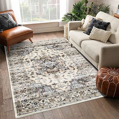 Garvee Machine Washable Indoor Area Rugs Non Shedding Carpet for Living Room