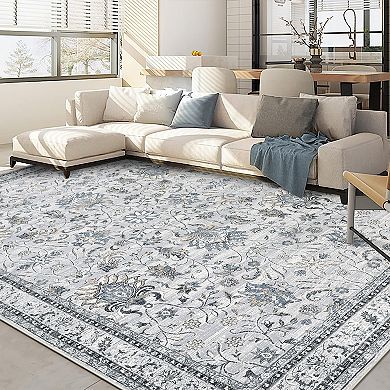 Garvee Machine Washable Non Slip Area Rug Non Shedding Carpet for Living Room Bedroom