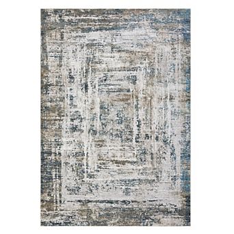 Garvee Machine Washable Bodered Area Rug Indoor Non Slip Mat for Living Room Bedroom Office Home